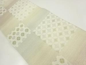 花七宝模様織出し袋帯